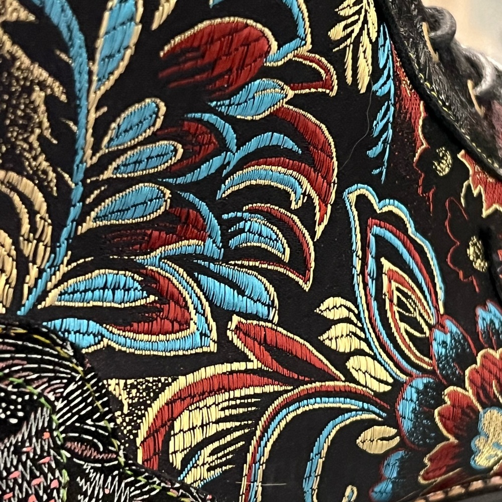 Floral Embroidered Ankle Boots - Picture 3 of 9